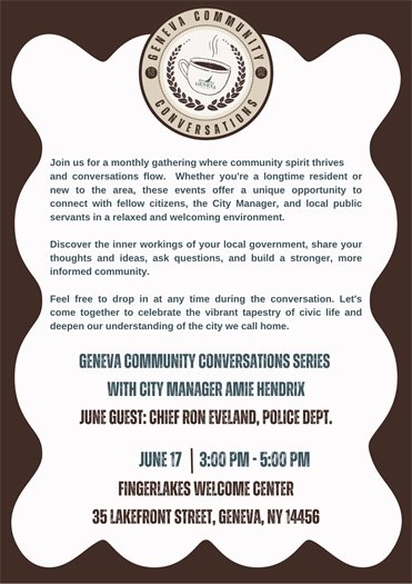 community conversation flyer june 2025