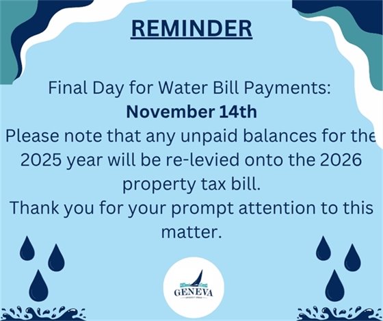 water bills due