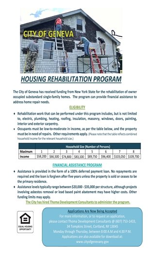 Homeowners Rehab Program