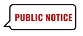 PUBLIC NOTICE
