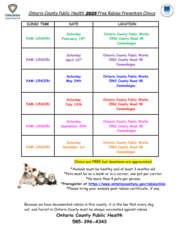 Rabies Clinic Schedule 2025 - Copy_001